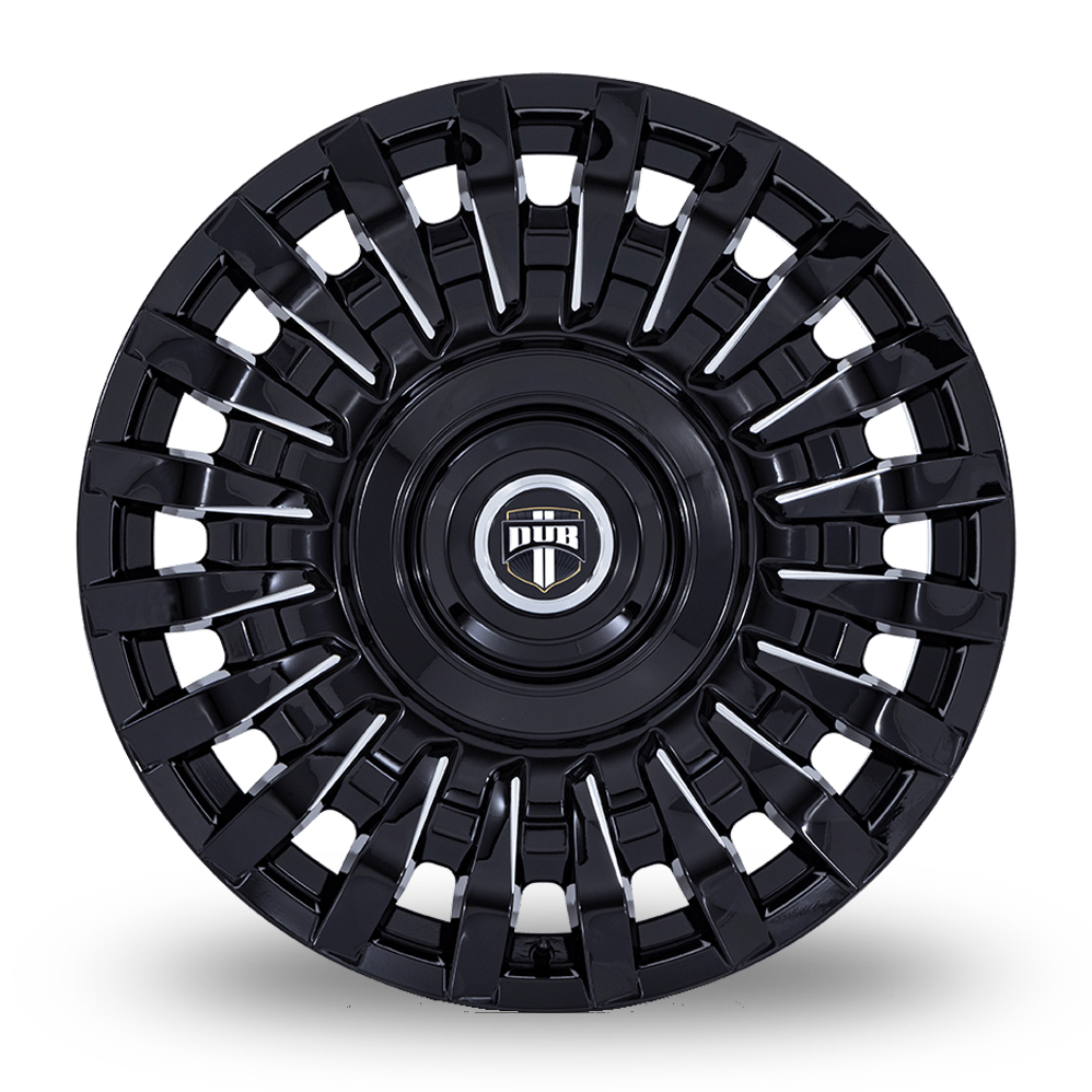 22" DUB DC272 Honcho Gloss Black Milled Alloy Wheels