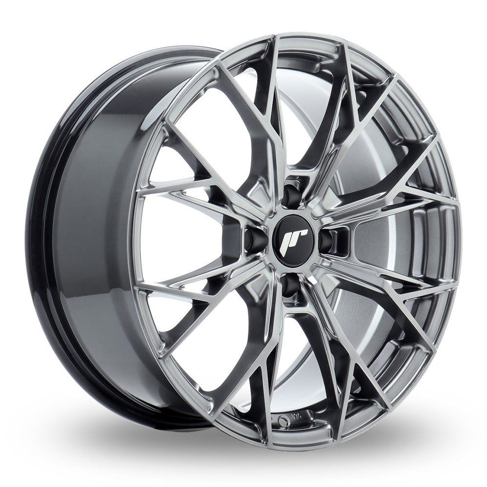 Japan Racing JR49 (8x17) (Custom Fitment) Hyper Black Alloy Wheels