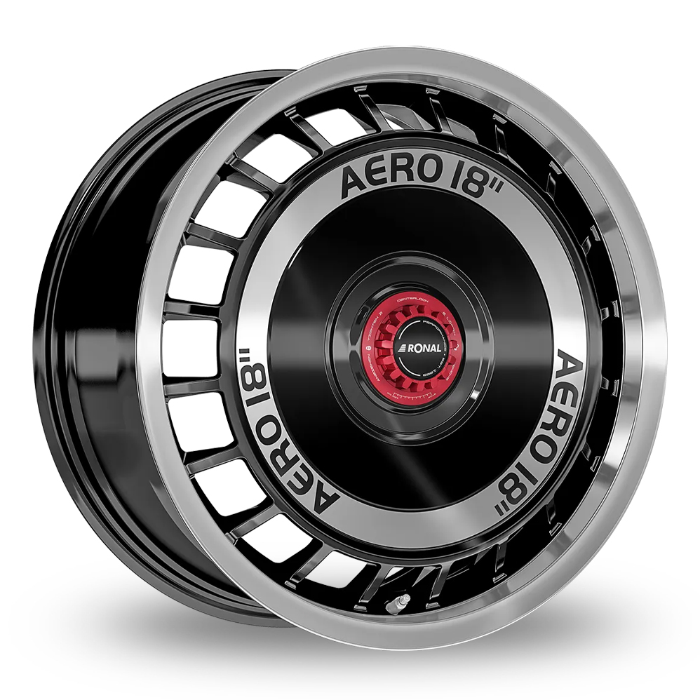 Ronal R50 REV-R Black Polished Alloy Wheels