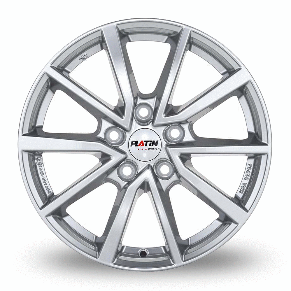17" Platin P 95 Metal Silver Alloy Wheels