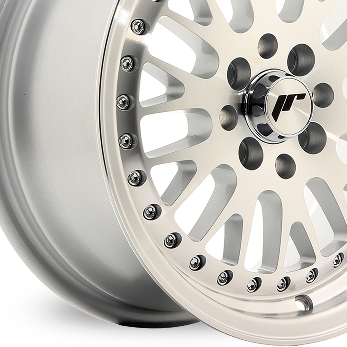 15" Japan Racing JR10 (7x15) Silver Machined Face Alloy Wheels