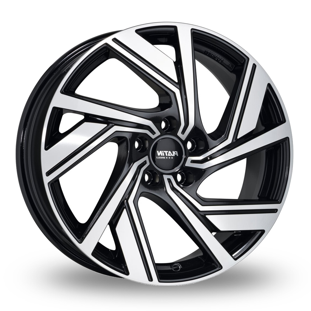 Platin P 114 Black Polished Alloy Wheels