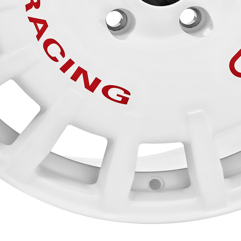 18" OZ Racing Rally Racing Race White Red Lettering Alloy Wheels