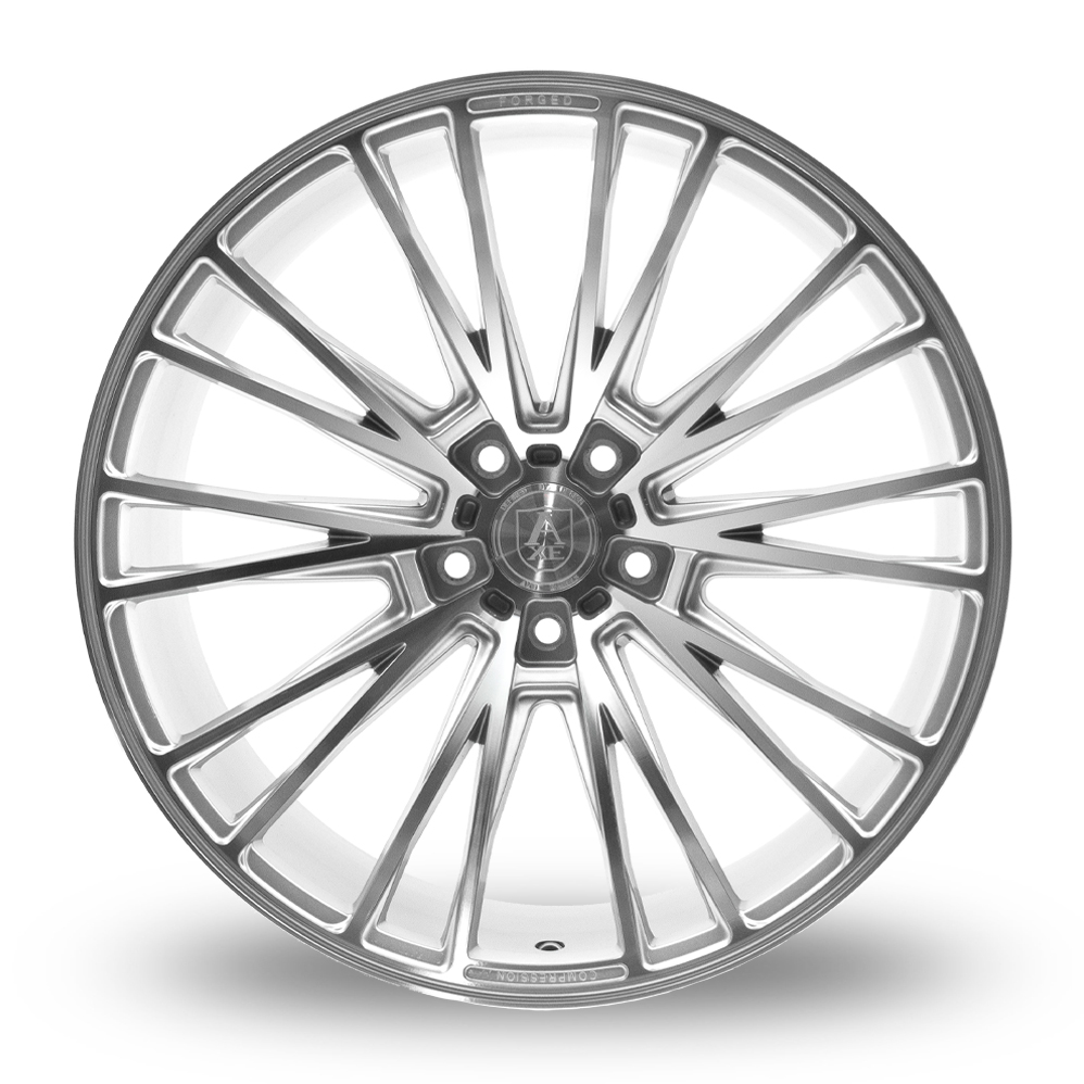 19" Axe CF2 Gloss Silver Polished Alloy Wheels