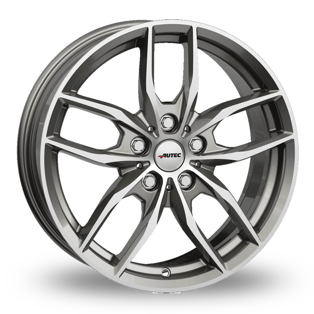 Autec Bavaris Titan Silver Polished Alloy Wheels