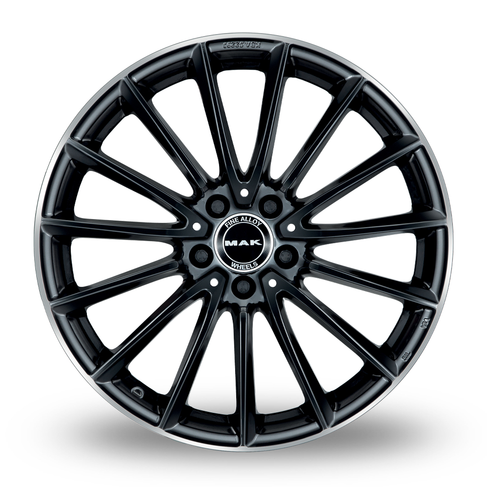 20" MAK Komet Gloss Black Mirror Ring Alloy Wheels