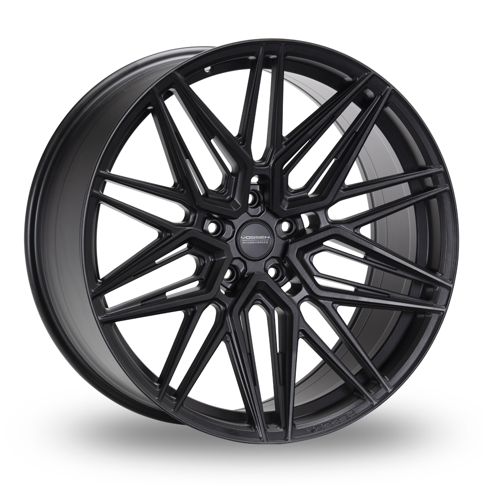 Vossen HF-7 (10.5x23) (Super Deep Concave) Satin Black Alloy Wheels