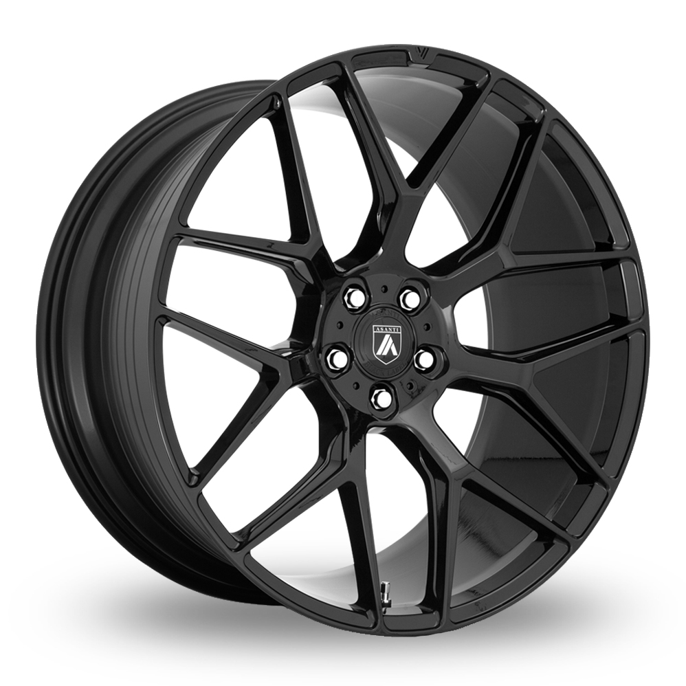 Asanti Black ABL-27 Dynasty (USA Warehouse) Gloss Black Alloy Wheels