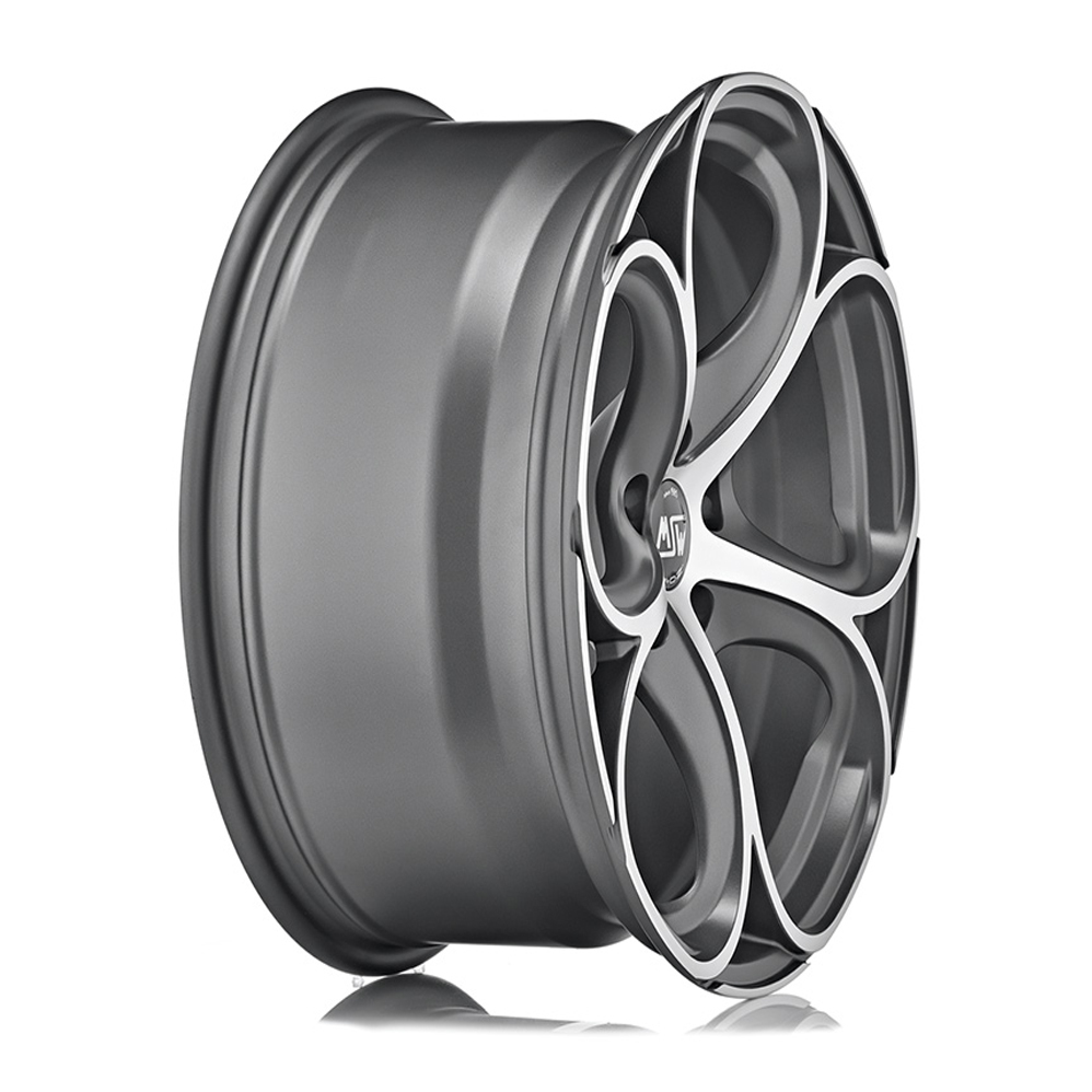 20" MSW (by OZ) 82 Matt Gunmetal Polished Alloy Wheels