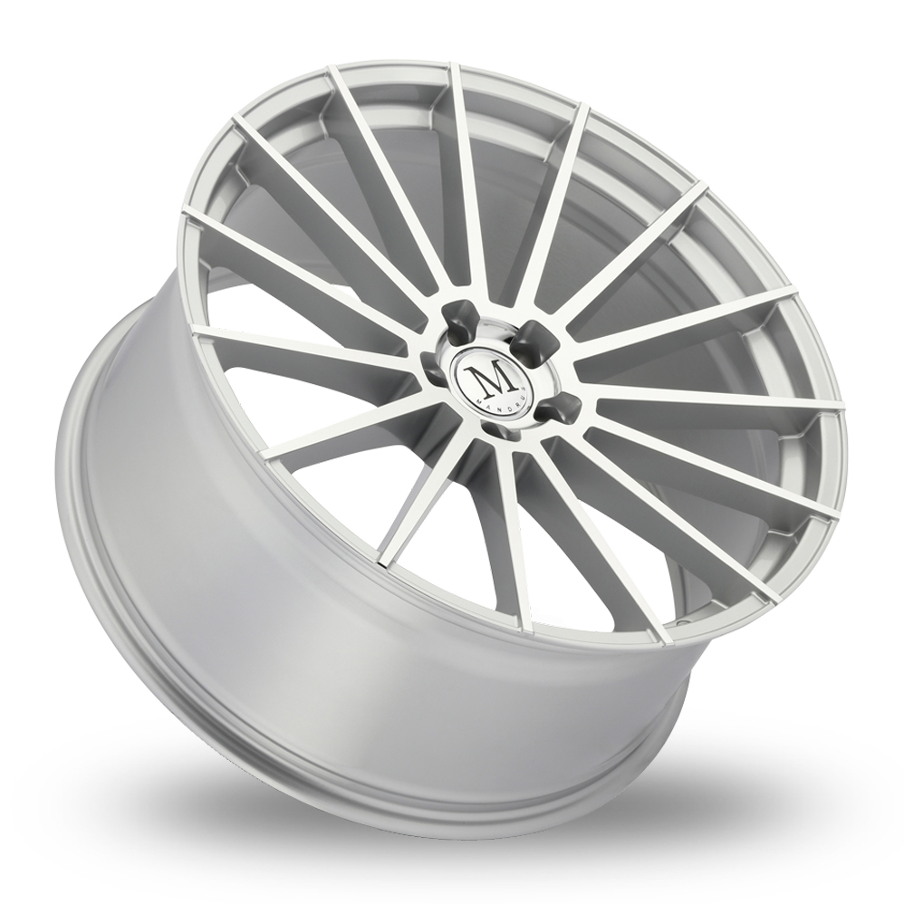 22" Mandrus Stirling (USA Warehouse) Silver With Mirror Cut Face Alloy Wheels