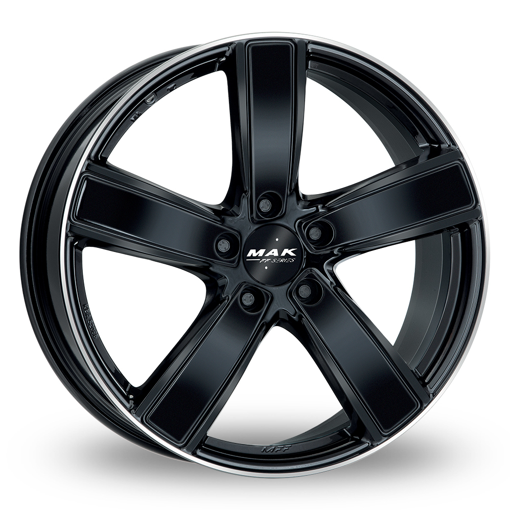 MAK Turismo-FF Gloss Black Mirror Ring Alloy Wheels