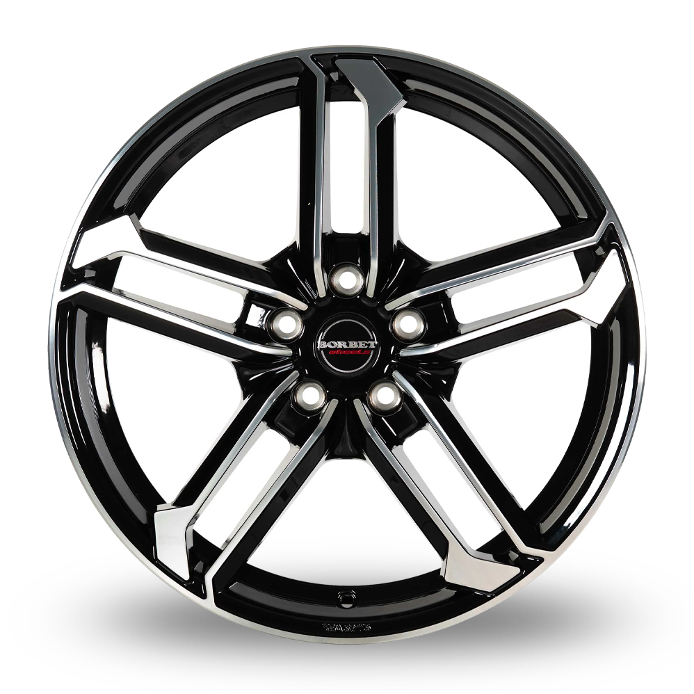 19" Borbet ATX Gloss Black Polished Alloy Wheels