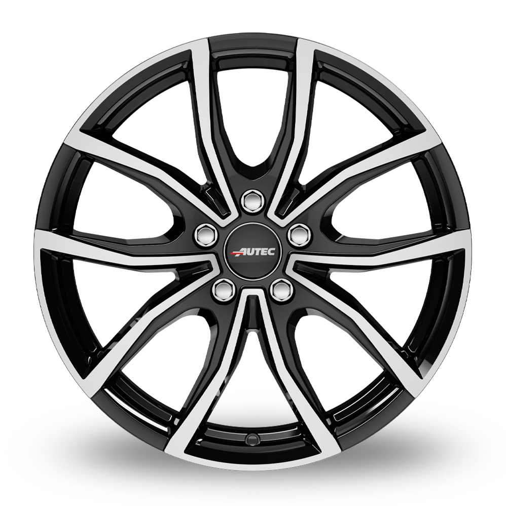 15" Autec Vidron Black Polished Alloy Wheels