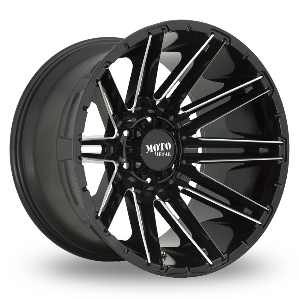 Moto Metal MO998 Kraken (USA Warehouse) Gloss Black Milled Alloy Wheels