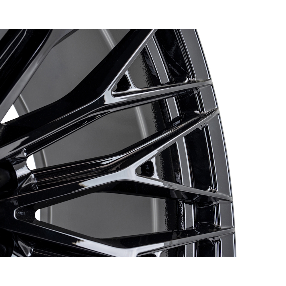 22" Vossen HFX-6 (9.5x22) (Deep Concave) Gloss Black Alloy Wheels