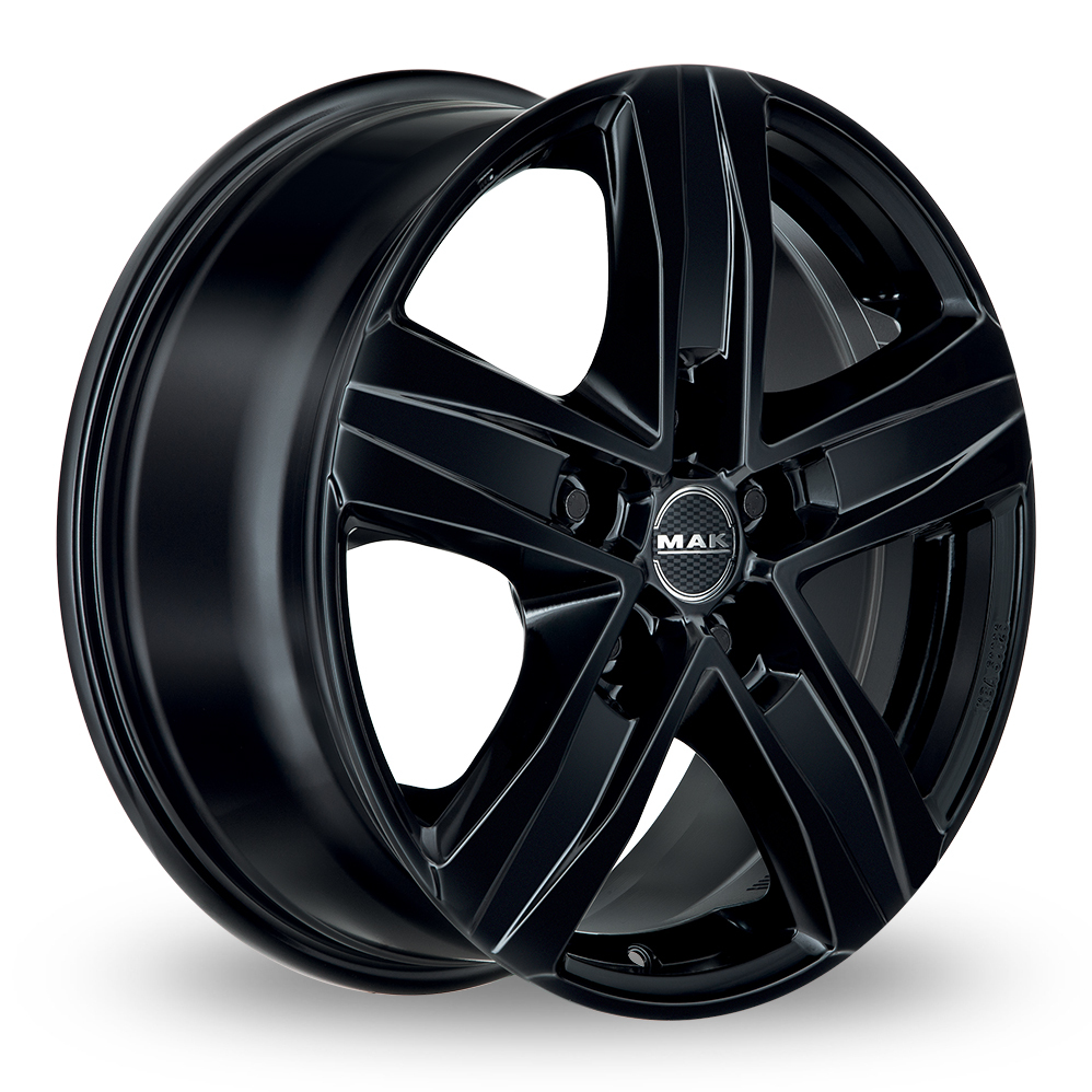 15" MAK STONE5 Gloss Black Alloy Wheels