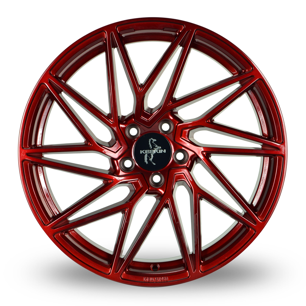 19" Keskin Tuning KT20 Candy Red Alloy Wheels