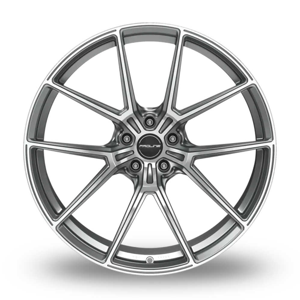 21" Proline PFR Forged Matt Grey Polished Alloy Wheels