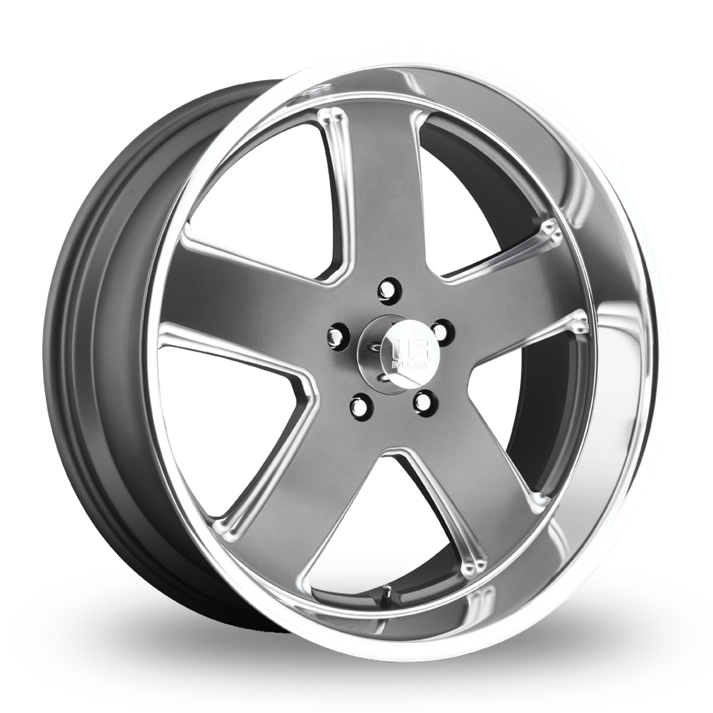 US Mags U118 Hustler (USA Warehouse) Matt Gunmetal Alloy Wheels