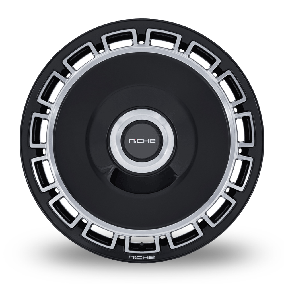 22" Niche NC287 Venice (USA Warehouse) Gloss Black With Machined Face Alloy Wheels