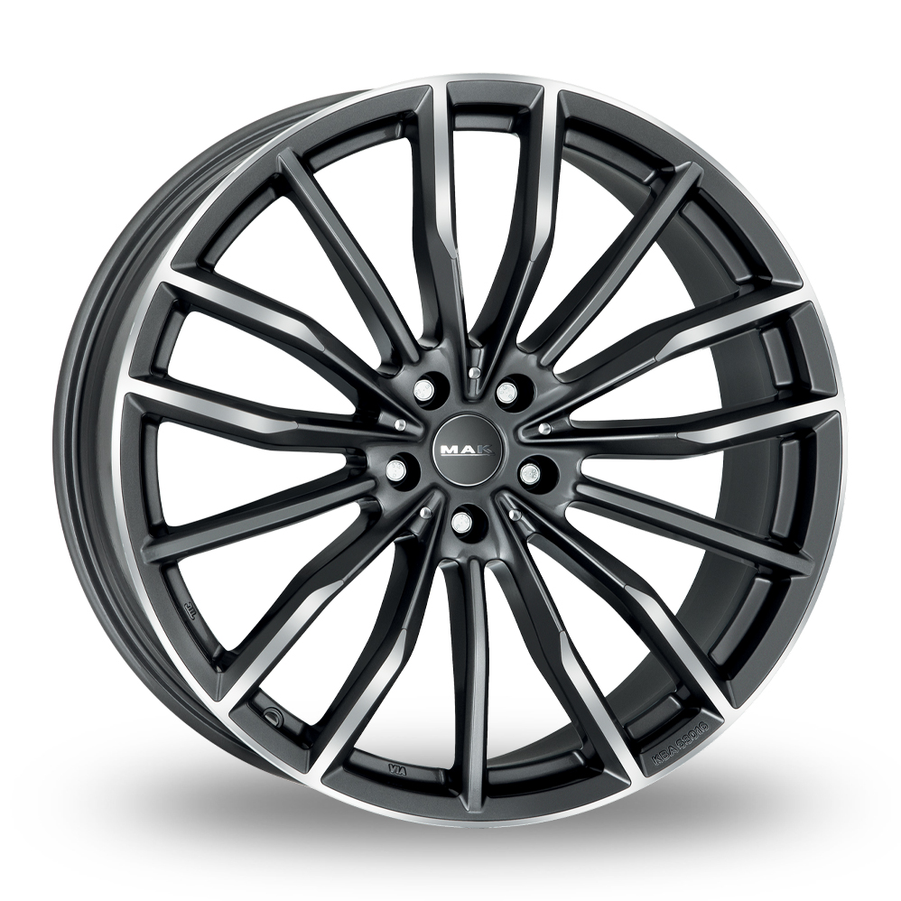 MAK Rapp-D Gunmetal Mirror Alloy Wheels