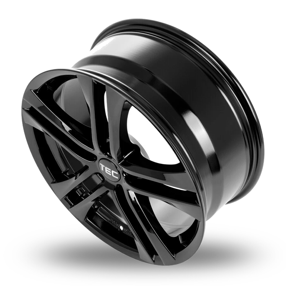 16" TEC Speedwheels AS4 Gloss Black Alloy Wheels