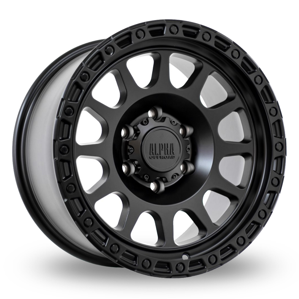 Alpha Off-Road Brawler Satin Black Alloy Wheels