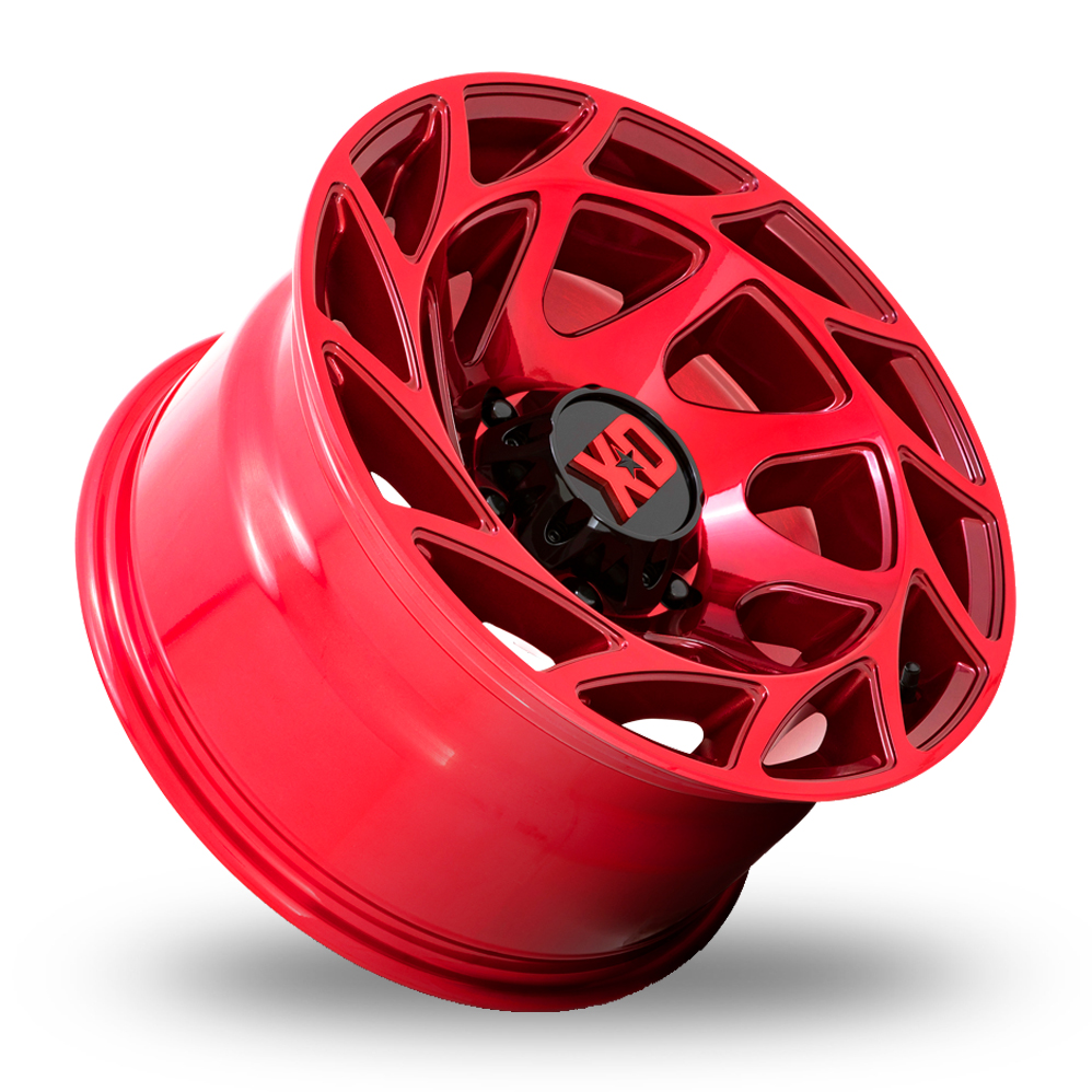 22" XD XD860 Onslaught Candy Red Alloy Wheels