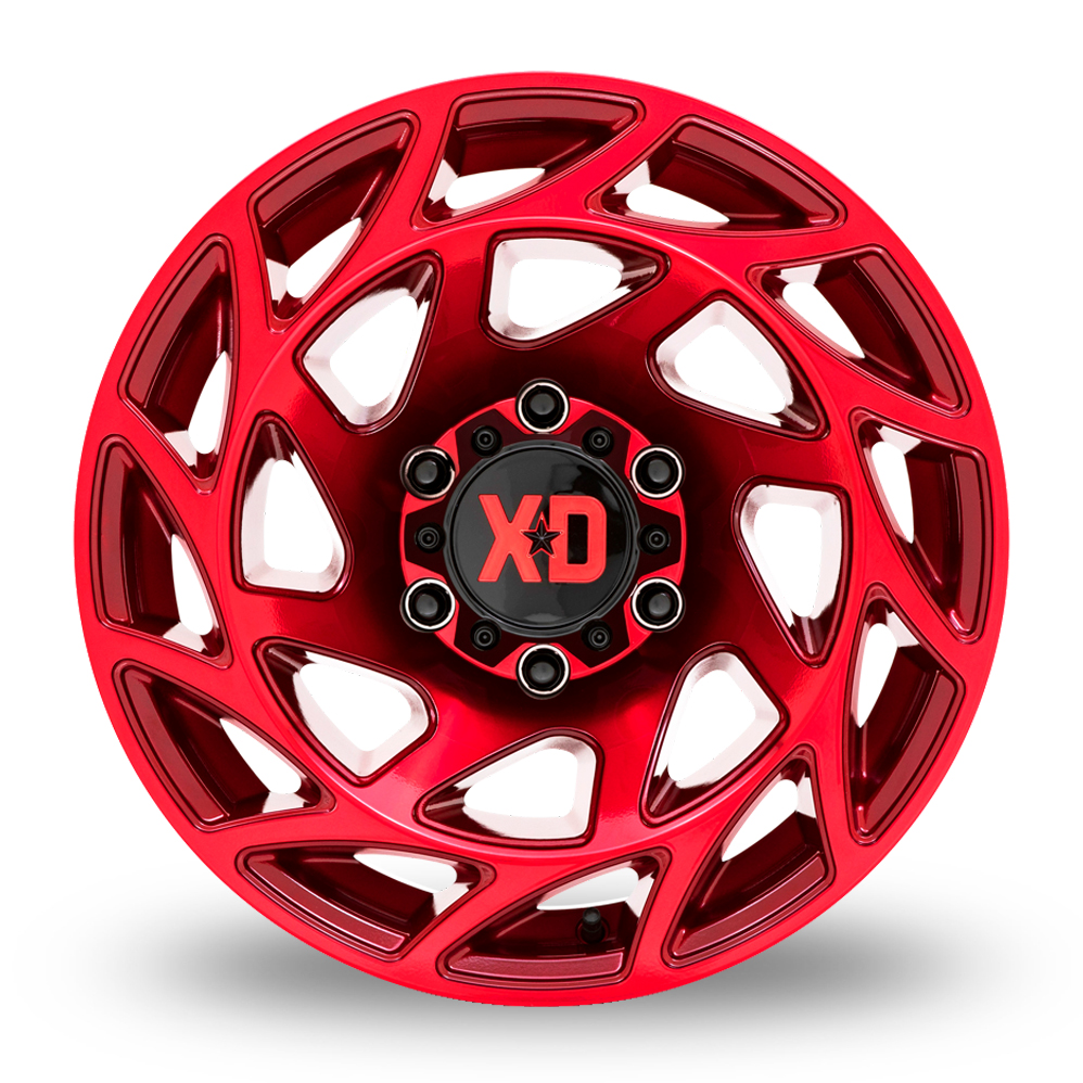22" XD XD860 Onslaught Candy Red Alloy Wheels