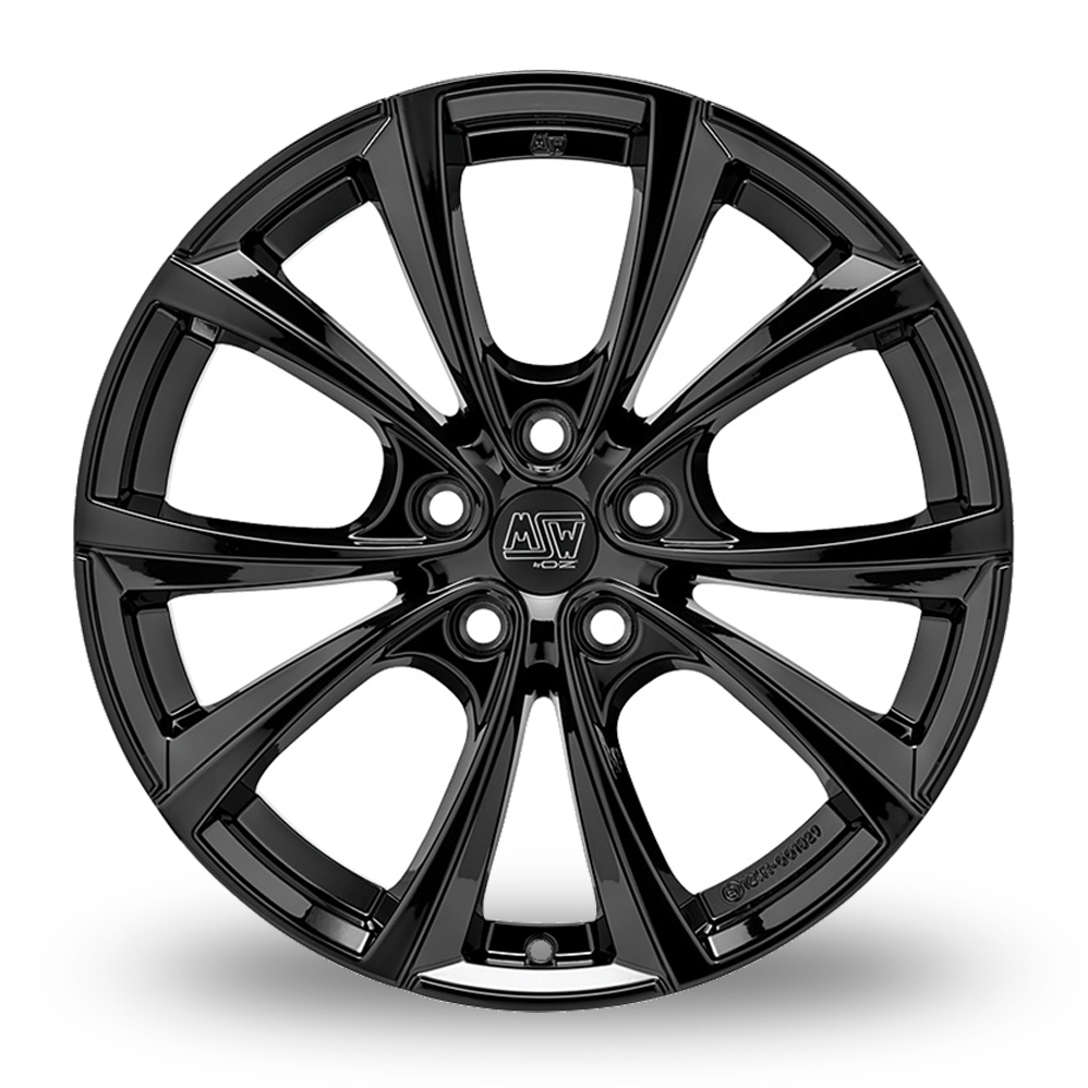 19" MSW (by OZ) 27T Gloss Black Alloy Wheels