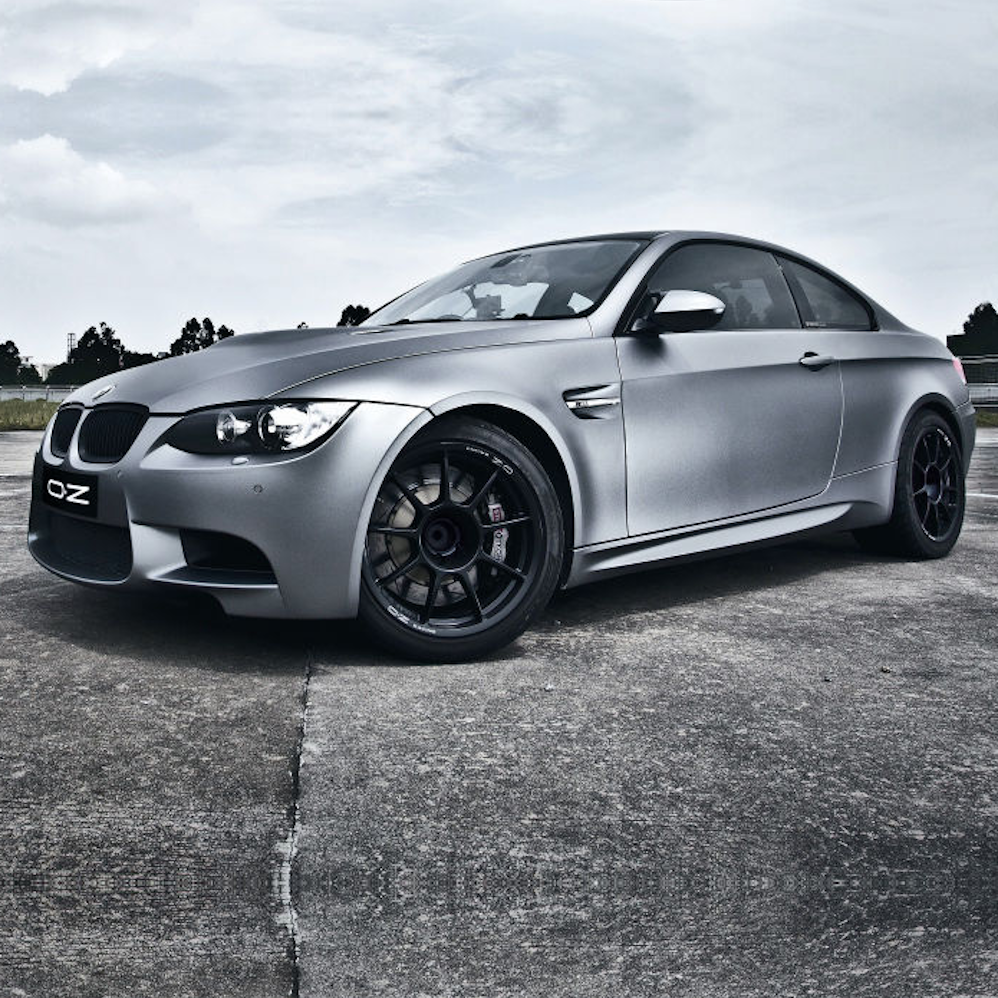 18" OZ Racing Challenge HLT Matt Black White Lettering Alloy Wheels