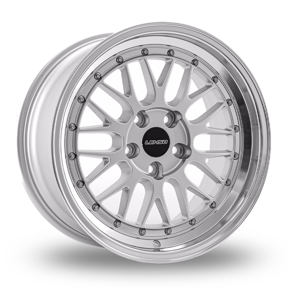 Lenso XLM Gloss Silver Polished Alloy Wheels