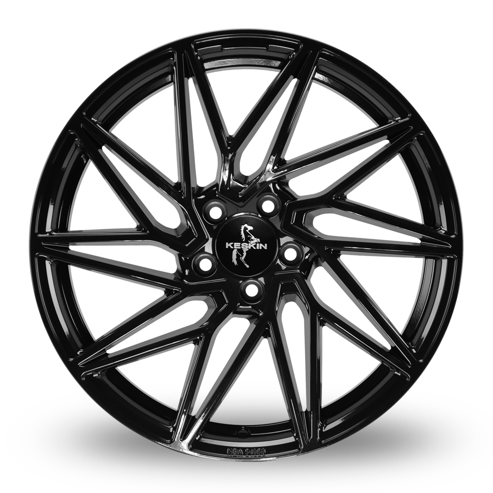 19" Keskin Tuning KT20 Gloss Black Alloy Wheels