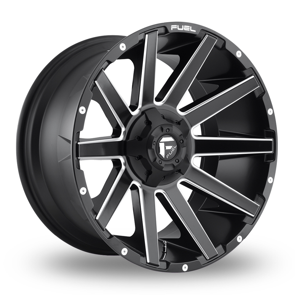 Fuel Off-Road D616 Contra (USA Warehouse) Matt Black Milled Alloy Wheels