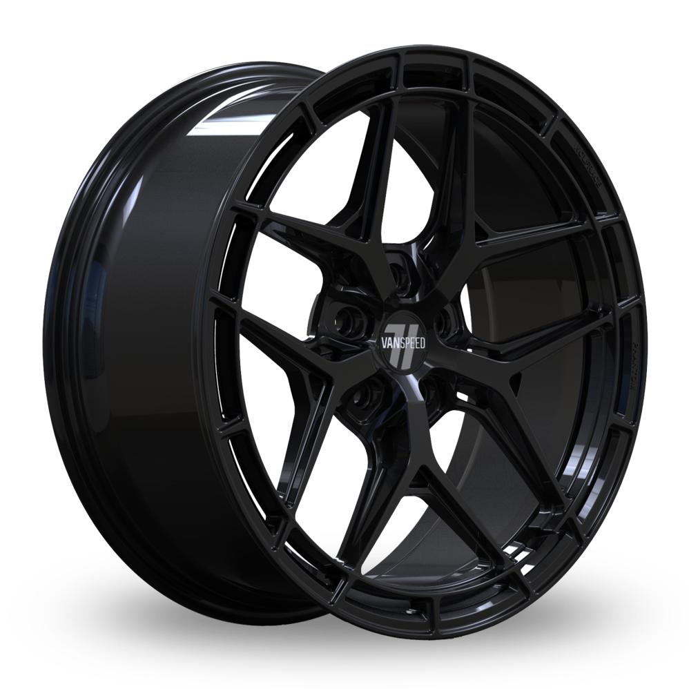Wolfrace Vanspeed Phantom Gloss Raven Black Alloy Wheels