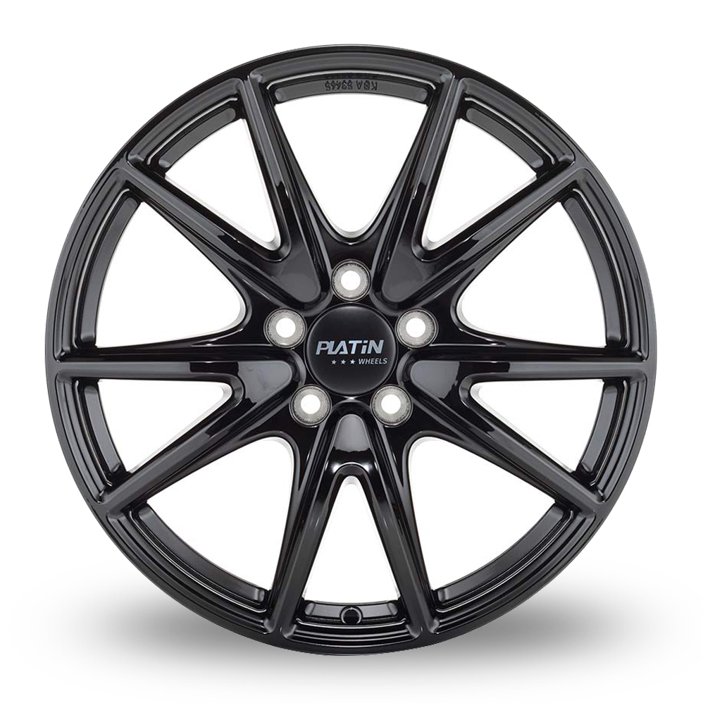 19" Platin P 99 Matt Black Alloy Wheels