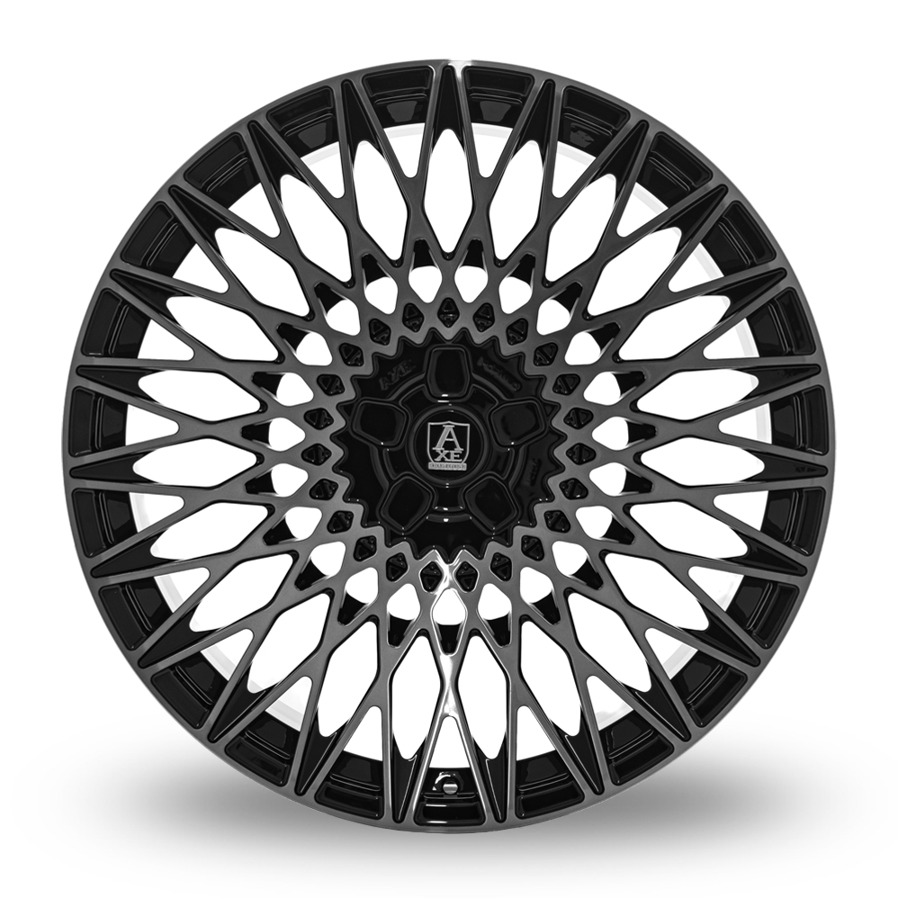 23" Axe Forged FF7 Gloss Black Polished & Tinted Alloy Wheels