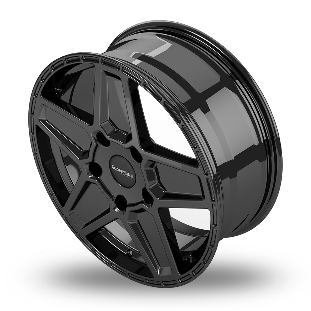 18" SuperMetal Rocket Gloss Black Alloy Wheels