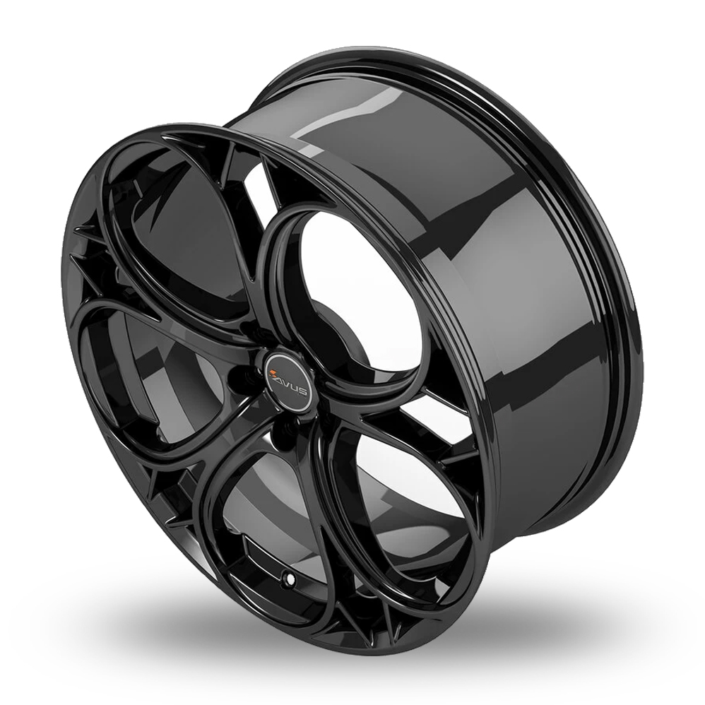 19" Avus Racing AC-520 Black Alloy Wheels