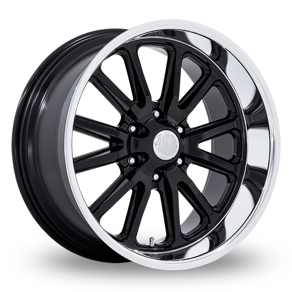 US Mags UC145 Rambler 6 (USA Warehouse) Gloss Black With Diamond Cut Lip Alloy Wheels