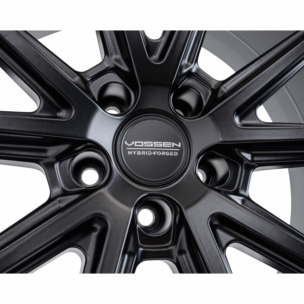 22" Vossen HFX-2 (12x22) (Ultra Deep Concave) Satin Black Alloy Wheels