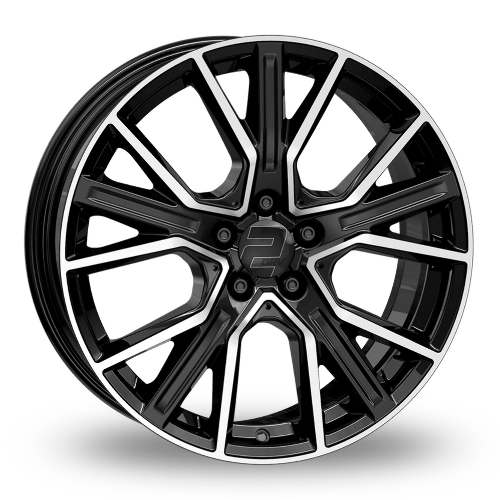 2DRV WH34 Black Machined Alloy Wheels