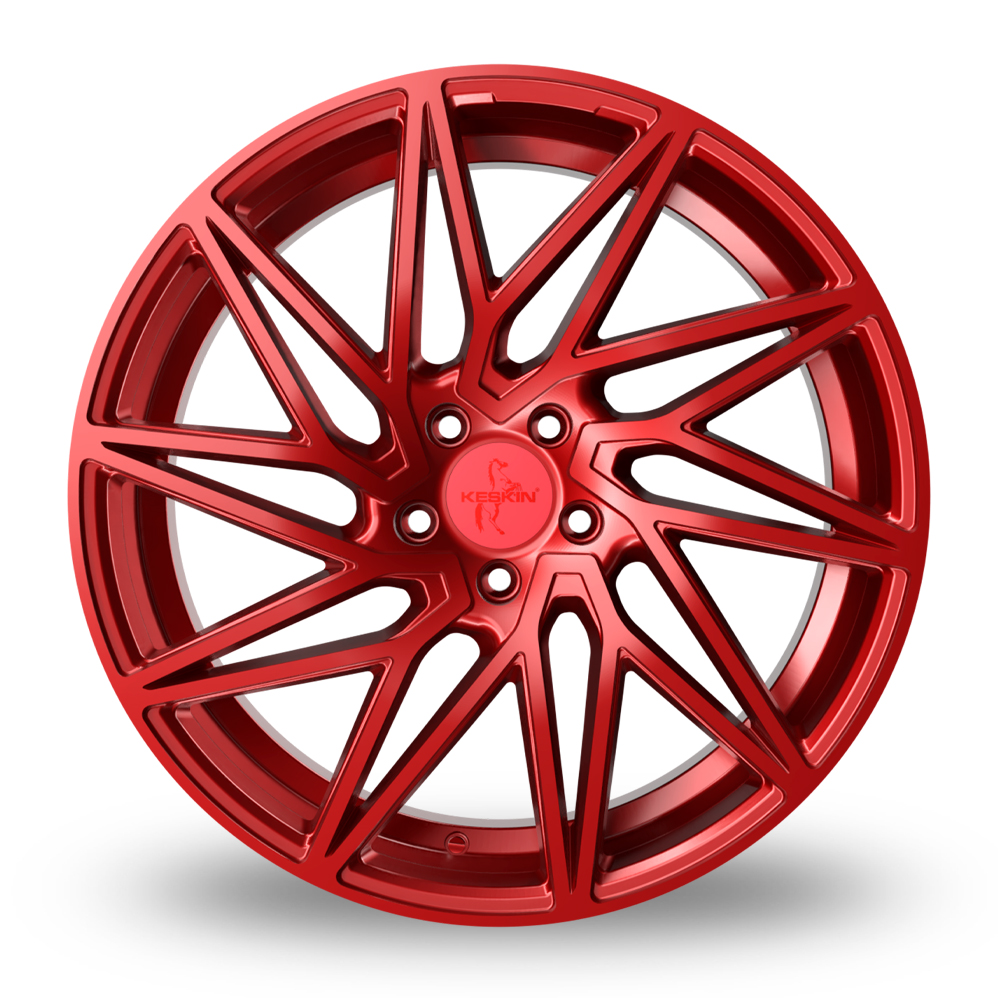 19" Keskin Tuning KT20 Candy Red Alloy Wheels