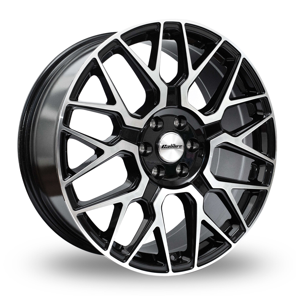 8.5x20 6x120 ET42 Calibre Spartan (Gloss Black Polished) (74.6cb) (1100kg Load) Alloy Wheels