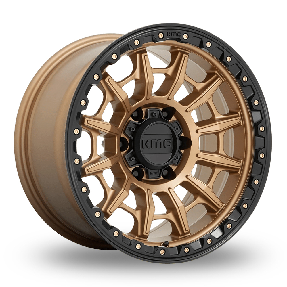 KMC KM547 Carnage (USA Warehouse) Matte Bronze With Black Lip Alloy Wheels