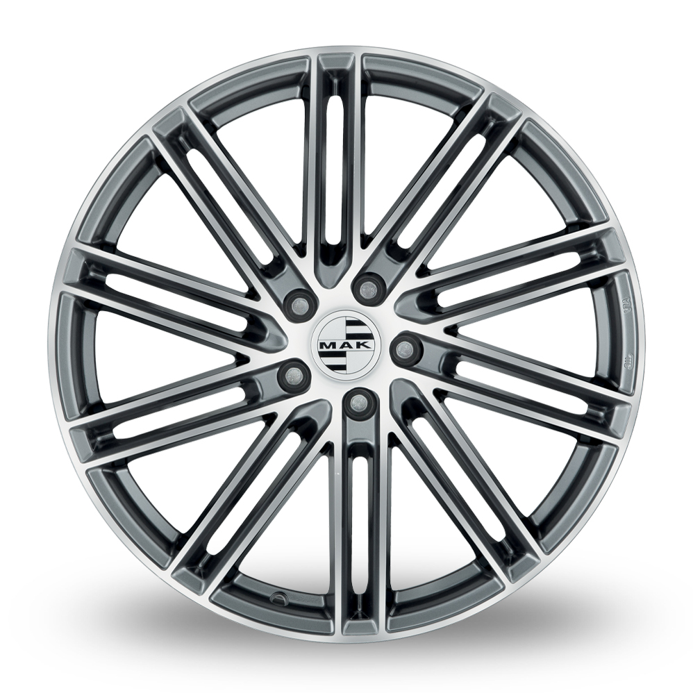 20" MAK Leipzig Gunmetal Mirror Alloy Wheels