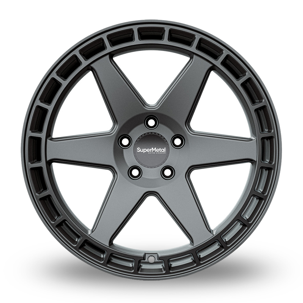 20" SuperMetal Charger Ultra Matt Grey Alloy Wheels