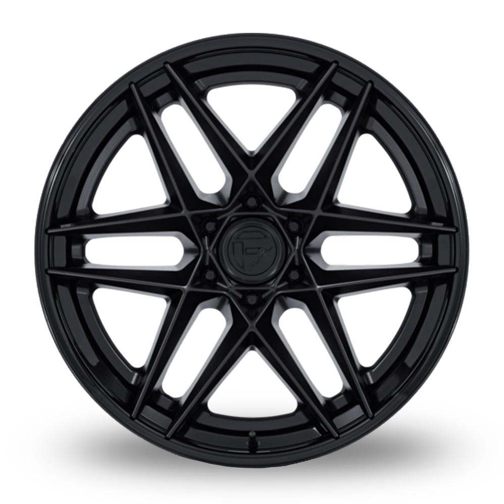 20" Fuel Off-Road FC408 Flight (USA Warehouse) Matt Black Gloss Black Lip Alloy Wheels