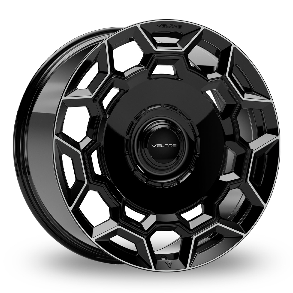 Velare VLR18 Gloss Black Machined Alloy Wheels