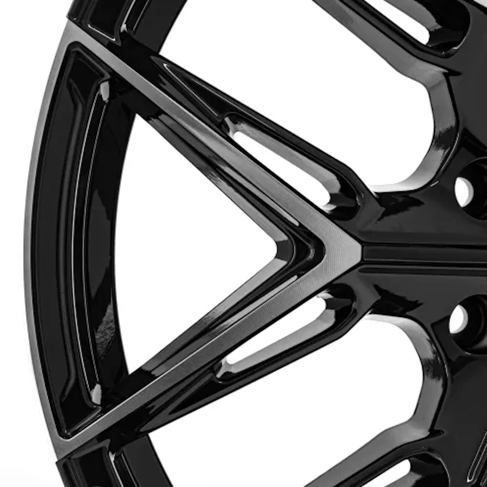 20" Axe EX47T Gloss Black Polished Alloy Wheels